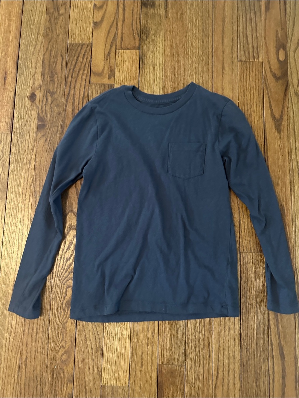 Crewcuts Navy Blue Long Sleeve Pocket Tee